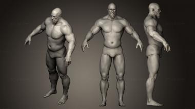 Figurines of people Male Body Sculpt 3d model